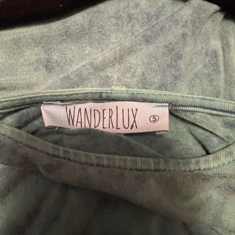 Wanderlux Marbled Green Dress - Picture 3 of 4